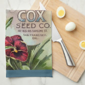 Linge De Cuisine Pansies (Quart Plié)