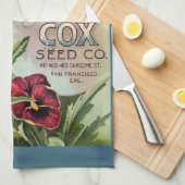 Linge De Cuisine Pansies (Quart Plié)