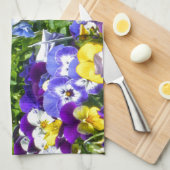 Linge De Cuisine Pansies (Quart Plié)