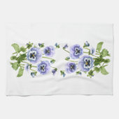Linge De Cuisine Pansies violettes (Horizontal)