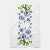 Linge De Cuisine Pansies violettes (Vertical)