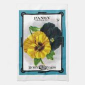 Linge De Cuisine Pansy Seed Packet Étiquette (Vertical)