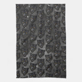 Linge De Cuisine Panthère noire (Vertical)