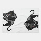 Linge De Cuisine Panthère noire (Horizontal)