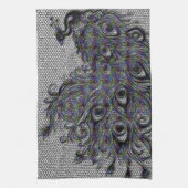 Linge De Cuisine Paon (Vertical)