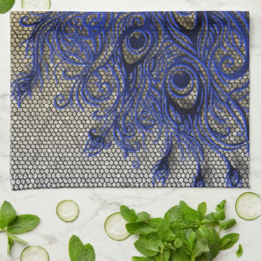 Linge De Cuisine Paon (Plié)