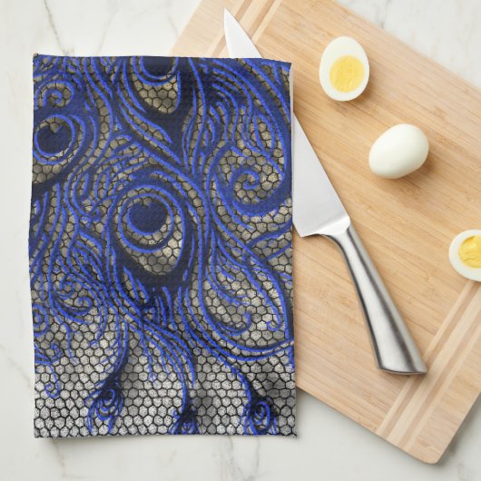 Linge De Cuisine Paon (Quart Plié)