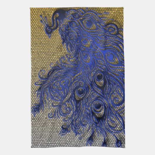 Linge De Cuisine Paon (Vertical)