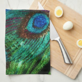 Linge De Cuisine Paon coloré (Quart Plié)