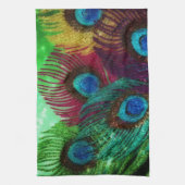 Linge De Cuisine Paon coloré (Vertical)