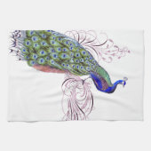Linge De Cuisine Paon vintage (Horizontal)