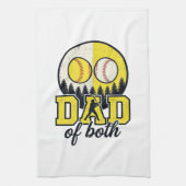 Linge De Cuisine Papa Baseball Softball des Deux Conception Vectori (Vertical)