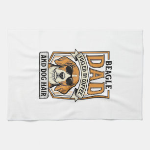 Linge De Cuisine Papa Beagle alimenté par le café et le maillot de