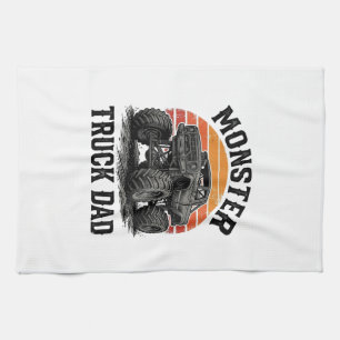 Linge De Cuisine Papa camion monstre graphique vintage tout terrain