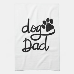 Linge De Cuisine Papa Chien Empreinte de Patte de Chien Drôle