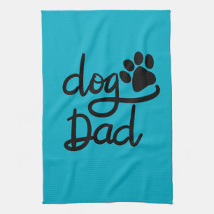 Linge De Cuisine Papa Chien Empreinte de Patte de Chien Drôle