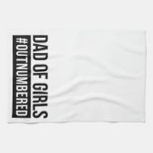 Linge De Cuisine Papa des filles #Surnuméroté (Horizontal)