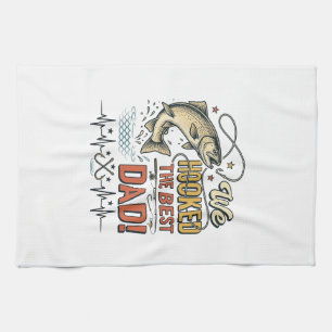 Linge De Cuisine Papa Pêche Vintage Nous avons pêché le meilleur pa