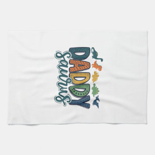 Linge De Cuisine Papa Saurus Mignon Dinosaure Papa Conception de Ve