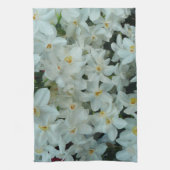 Linge De Cuisine Paperwhite Narcissus Fleurs blanches délicates (Vertical)