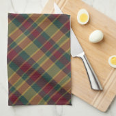 Linge De Cuisine Papier de Noël Rouge Or Et Vert (Quart Plié)