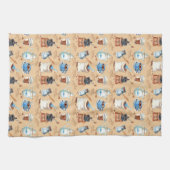 Linge De Cuisine Papier d'enveloppement de café aquarelle (Horizontal)