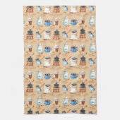 Linge De Cuisine Papier d'enveloppement de café aquarelle (Vertical)