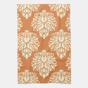 Linge De Cuisine Papier d'Orange Damassé Cottage du Sud