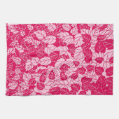 Linge De Cuisine Papier japonais, Fuchsia et rose pâle (Horizontal)