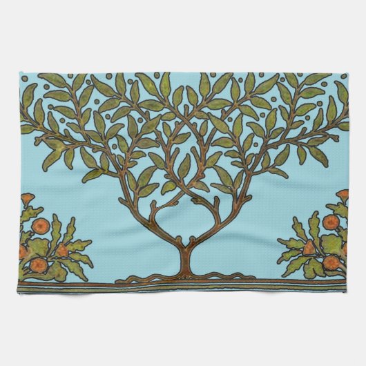 Linge De Cuisine Papier peint frise d'arbre de William Morris (Horizontal)