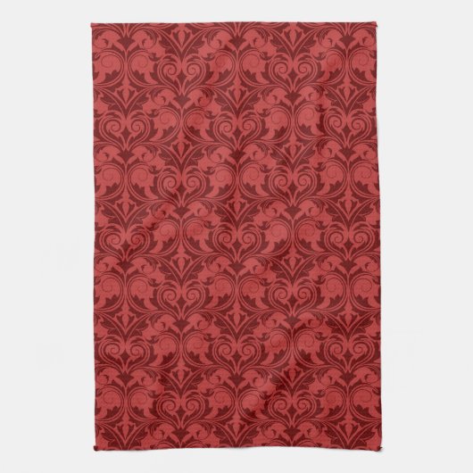 Linge De Cuisine Papier peint rouge (Vertical)