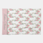 Linge De Cuisine Papier Peint Shabby Chic Rose Fleurie (Horizontal)