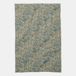 Linge De Cuisine Papier Peint Turquoise Perroquet Art et Artisanat