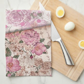 Linge De Cuisine Papiers floraux victoriens (Quart Plié)