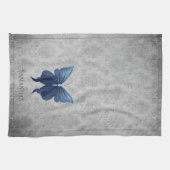 Linge De Cuisine Papillon à bijoux bleu (Horizontal)