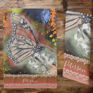 Linge De Cuisine Papillon abstrait d'anniversaire PV02