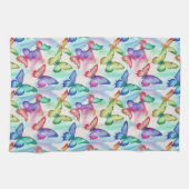 Linge De Cuisine Papillon Aquarelle (Horizontal)