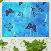 Linge De Cuisine Papillon bleu (Plié)