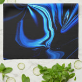 Linge De Cuisine Papillon bleu Abstrait (Plié)