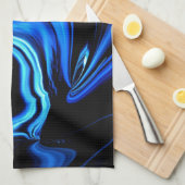 Linge De Cuisine Papillon bleu Abstrait (Quart Plié)