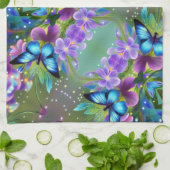 Linge De Cuisine Papillon bleu brillant dans Fairy Garden (Plié)