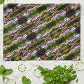 Linge De Cuisine Papillon bleu - Gros plan Motif de la nature (Plié)