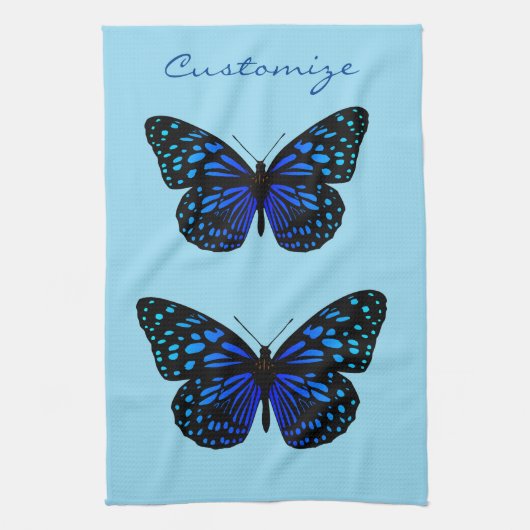 Linge De Cuisine Papillon bleu Thunder_Cove (Vertical)