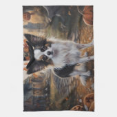 Linge De Cuisine Papillon Citrouille Halloween effroi (Vertical)