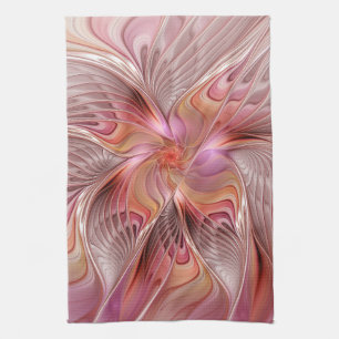 Linge De Cuisine Papillon coloré abstrait art fantastique fractal