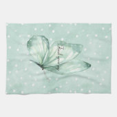 Linge De Cuisine Papillon Croire Points Blancs Menthe (Horizontal)