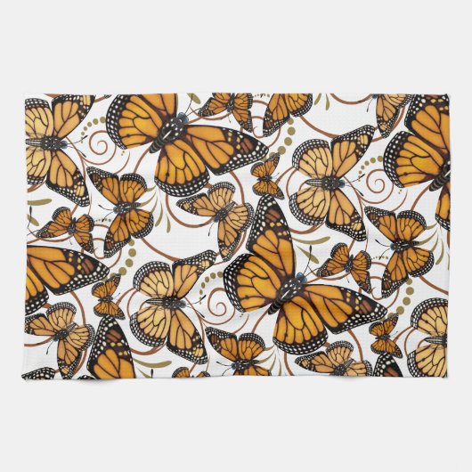 Linge De Cuisine Papillon de monarque (Horizontal)