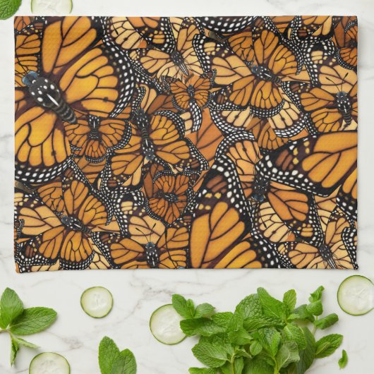 Linge De Cuisine Papillon de monarque (Plié)