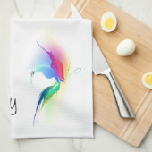 Linge De Cuisine Papillon de peinture Abstrait (Quart Plié)