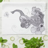 Linge De Cuisine Papillon d'éléphant (Plié)